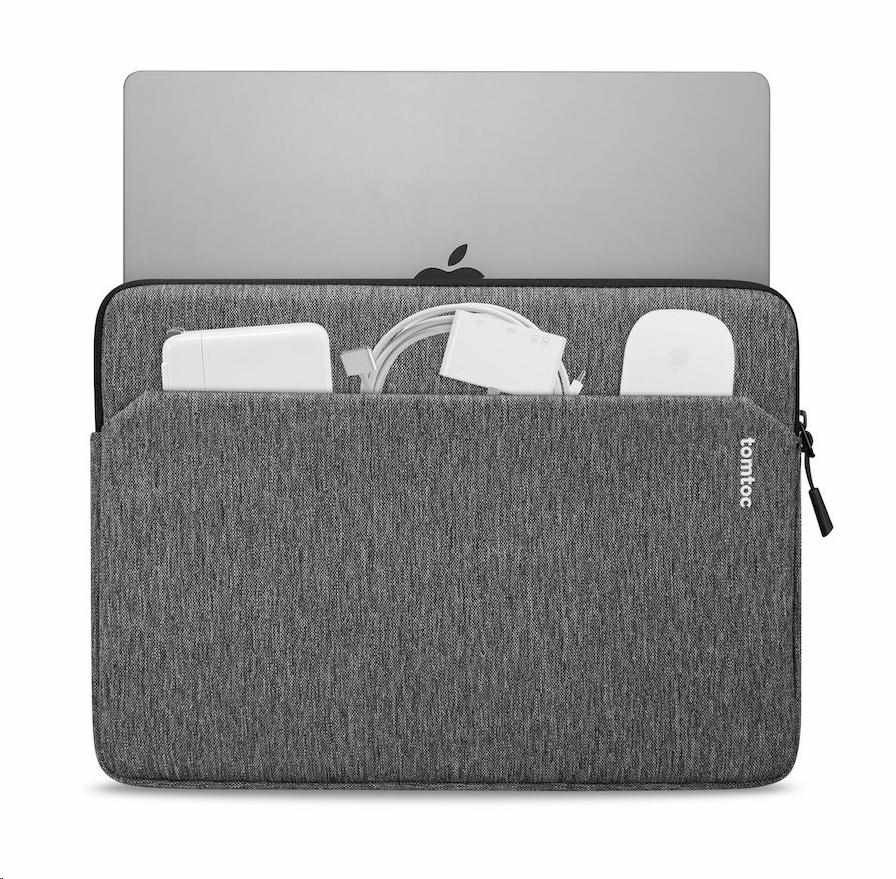 Pouzdro tomtoc Sleeve - 13" MacBook Air / 14" MacBook Pro, šedá