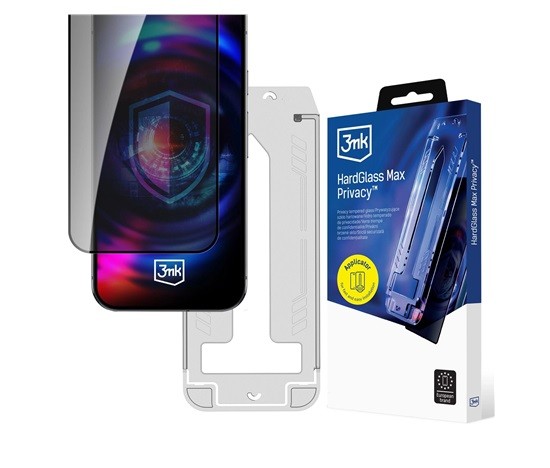Tvrzené sklo 3mk HardGlass Max Privacy FrameFit pro Samsung Galaxy S26+