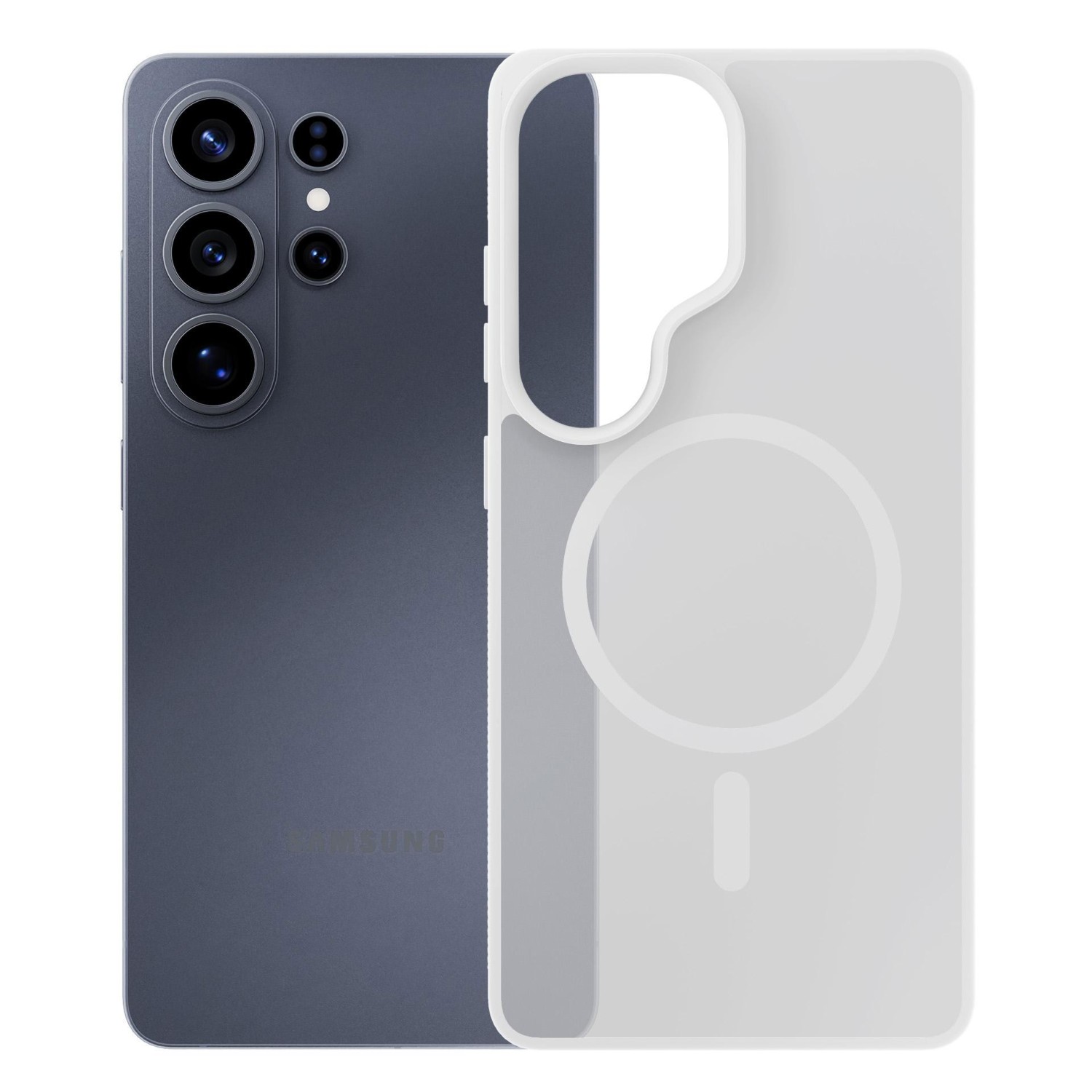 3mk ochranné pouzdro Smoke MagCase pro Samsung Galaxy S26, bílá