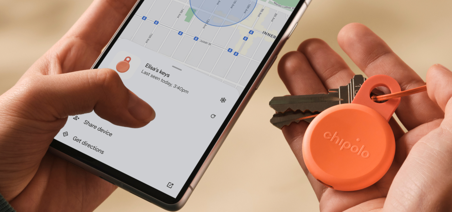 Chipolo LOOP bluetooth lokátor, korálová