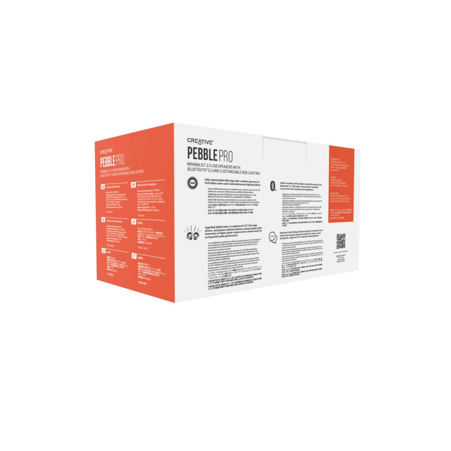 Creative repro Pebble Pro mobilní reproduktor černá