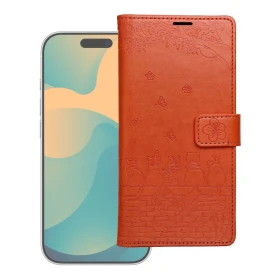 MEZZO Book case for Redmi Note 15 PRO 4G cats brown