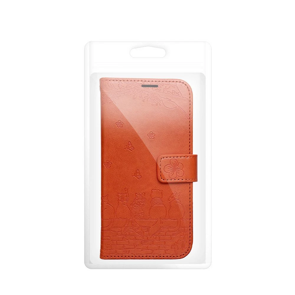 MEZZO Book case for IPHONE 17 PRO cats brown