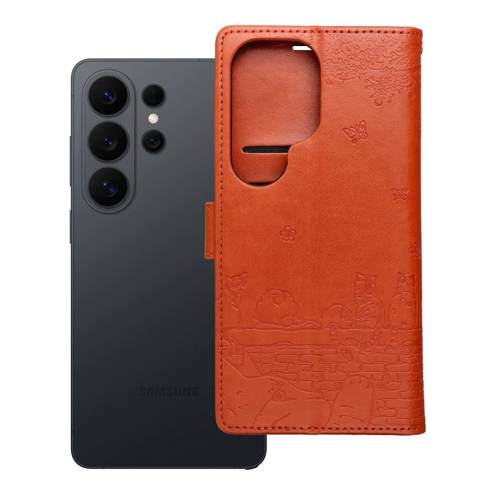 MEZZO Book case for Redmi Note 15 4G cats brown