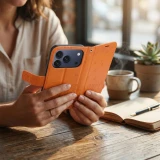 MEZZO Book case for IPHONE 17 PRO MAX cats brown