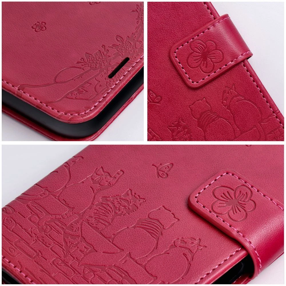 MEZZO Book case for IPHONE 17 PRO cats red
