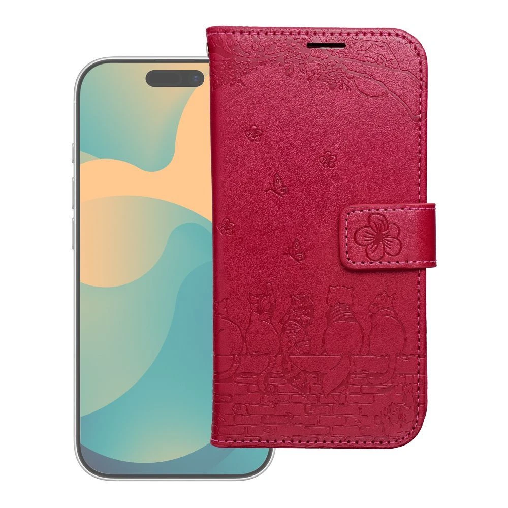 MEZZO Book case for IPHONE 17 PRO MAX cats red