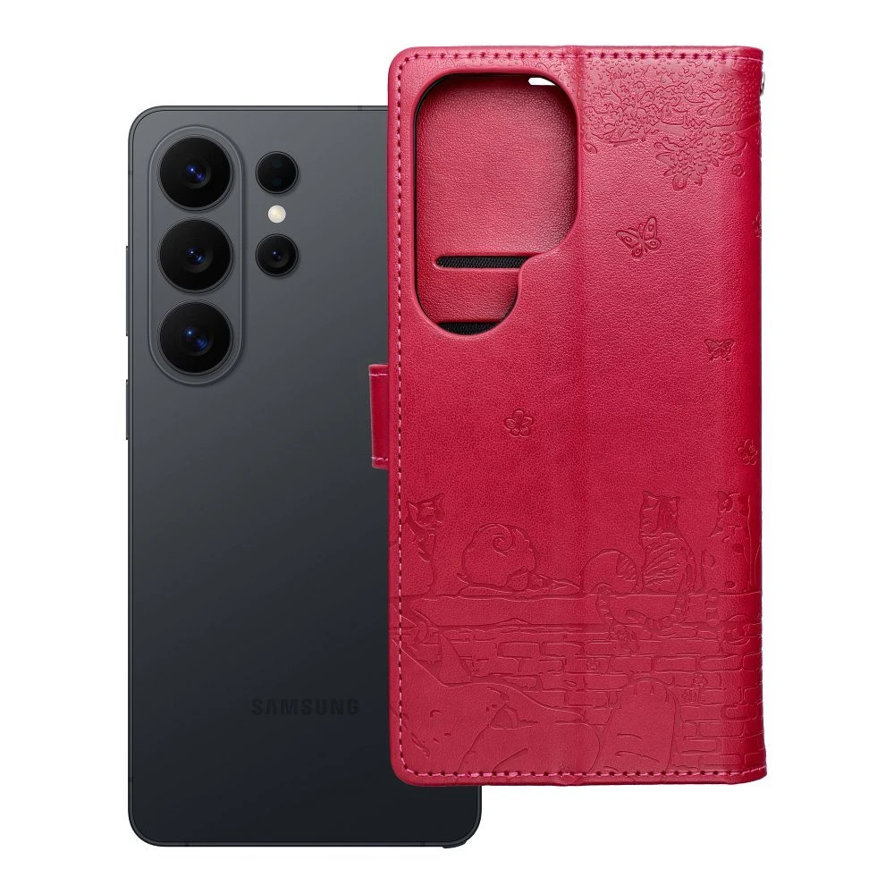 MEZZO Book case for Redmi Note 15 PRO 4G cats red