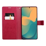 MEZZO Book case for SAMSUNG A57 cats red