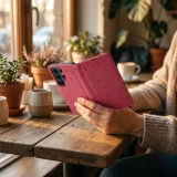 MEZZO Book case for SAMSUNG A57 cats red