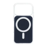 Case for iPhone 16e (SE4 2025) / 17e Clear Fusion Mag Cover compatible with MagSafe navy blue