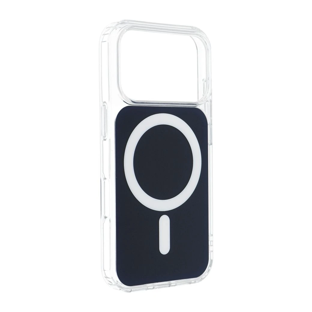 Case for iPhone 16e (SE4 2025) / 17e Clear Fusion Mag Cover compatible with MagSafe navy blue