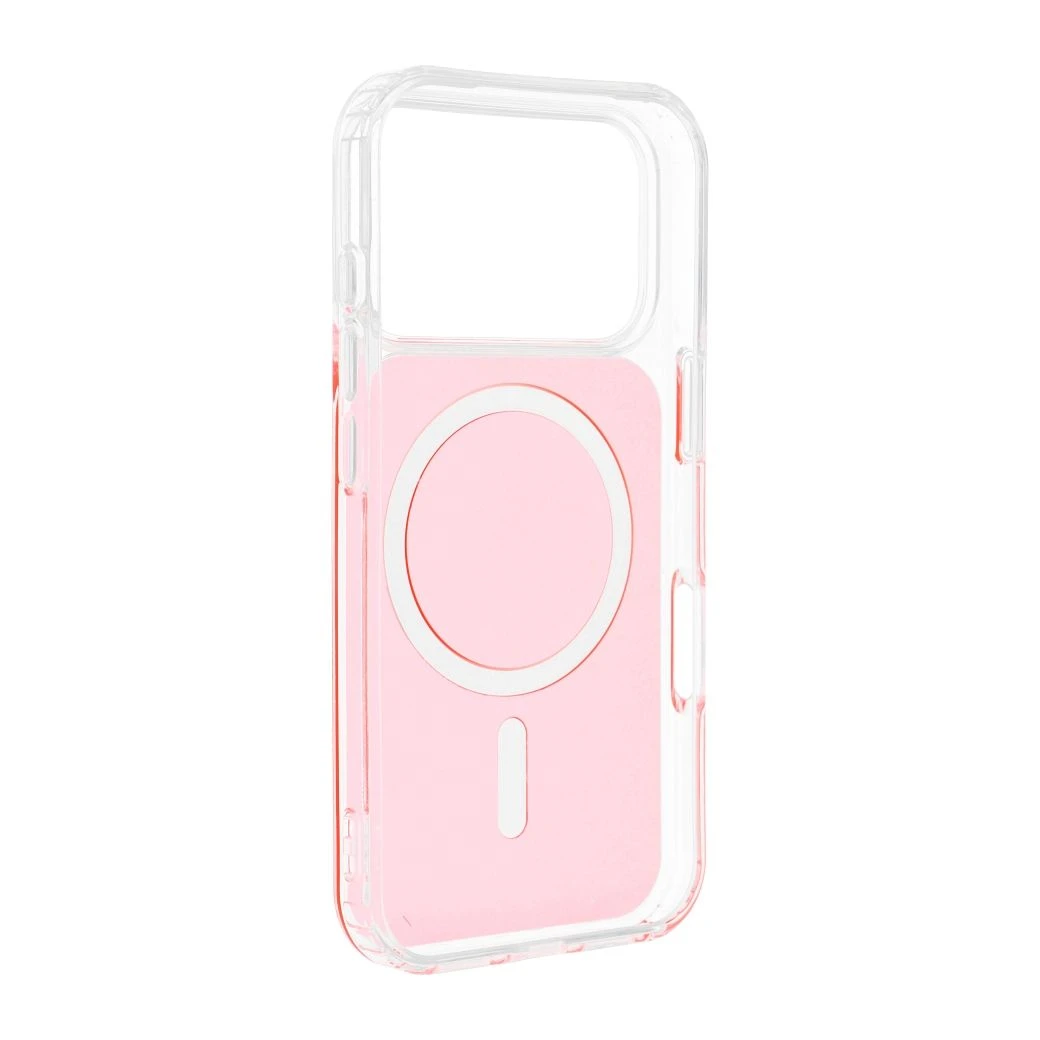 Case for iPhone 16e (SE4 2025) / 17e Clear Fusion Mag Cover compatible with MagSafe hermes orange