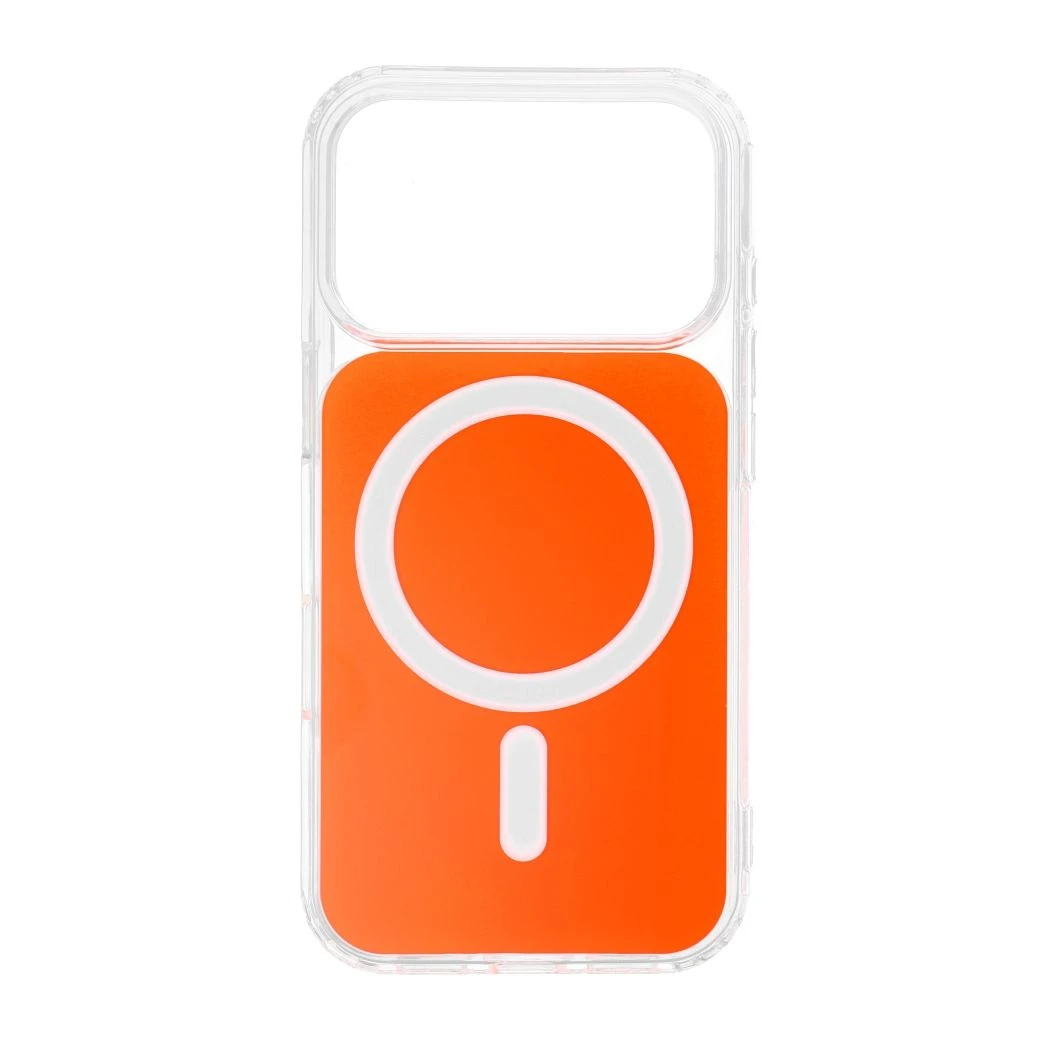 Case for Samsung S26 ULTRA Clear Fusion Mag Cover compatible with MagSafe hermes orange