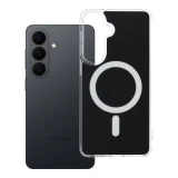 Case for Samsung S26 PLUS Clear Fusion Mag Cover compatible with MagSafe black