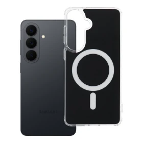 Case for Samsung S26 PLUS Clear Fusion Mag Cover compatible with MagSafe black