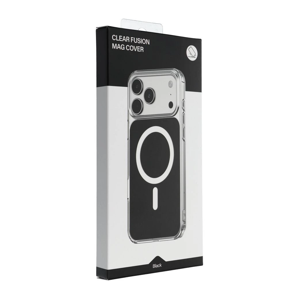 Case for Samsung S26 PLUS Clear Fusion Mag Cover compatible with MagSafe black