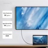 Swissten datový video kabel USB 4.0, USB-C, 240W, 8K@60Hz, 40 GB/s, 0,5m, černá