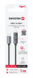 Swissten LCD kabel USB-A / USB-C 1m