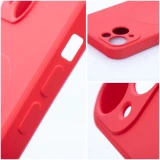Case for Samsung A37 Silicone Mag Cover compatible with MagSafe red