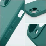 Case for Samsung A57 Silicone Mag Cover compatible with MagSafe green