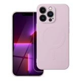 Case for Samsung A57 Silicone Mag Cover compatible with MagSafe pink