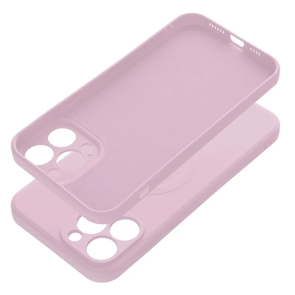 Zadní kryt Silicone Mag Cover compatible with MagSafe pro Samsung Galaxy A57, růžová