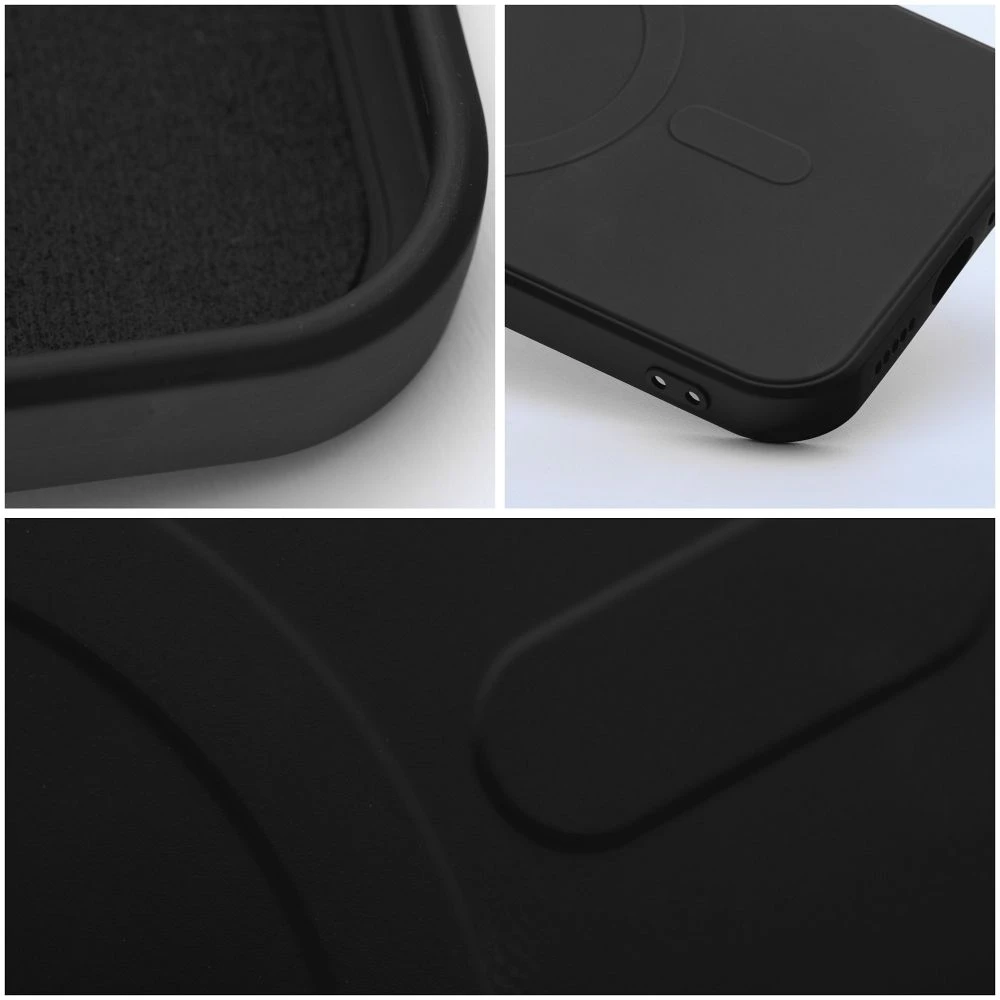 Case for Samsung A57 Silicone Mag Cover compatible with MagSafe black