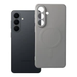 Case for Samsung S26 PLUS Silicone Mag Cover compatible with MagSafe titanium gray