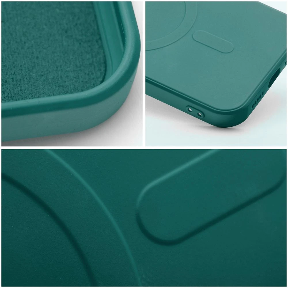 Case for Samsung S26 PLUS Silicone Mag Cover compatible with MagSafe green