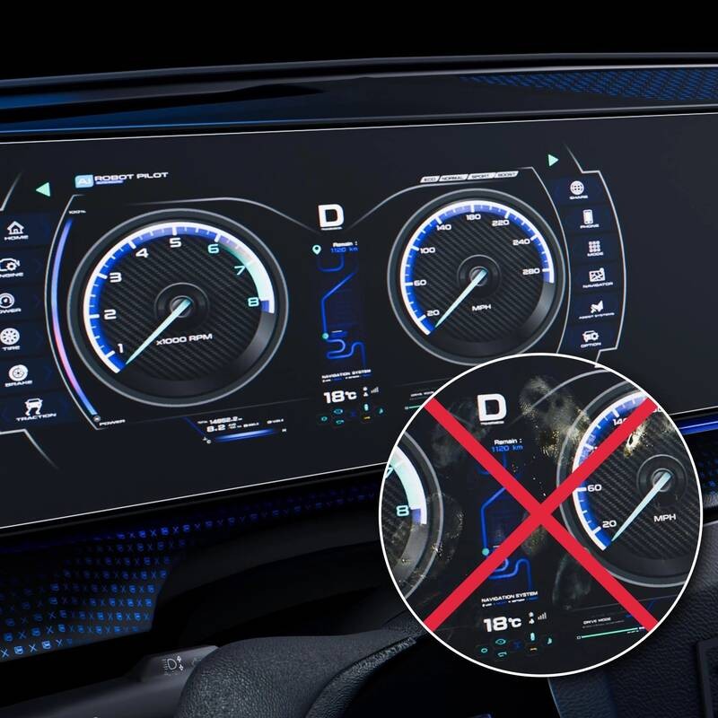 Ochranná fólie pro autorádio 3mk TechWrap Matte Center Display pro Skoda Octavia III Bolero 2017-20