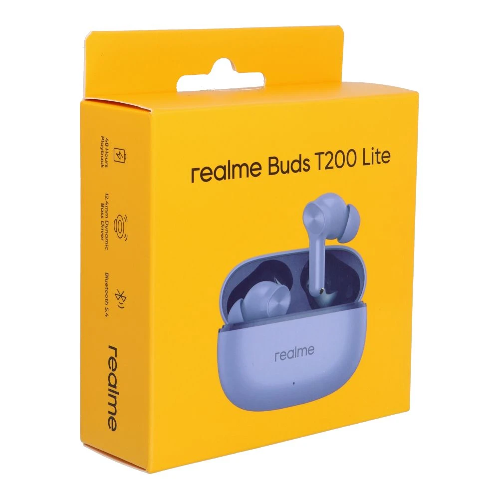 Wireless earphones Realme T200 Lite purple