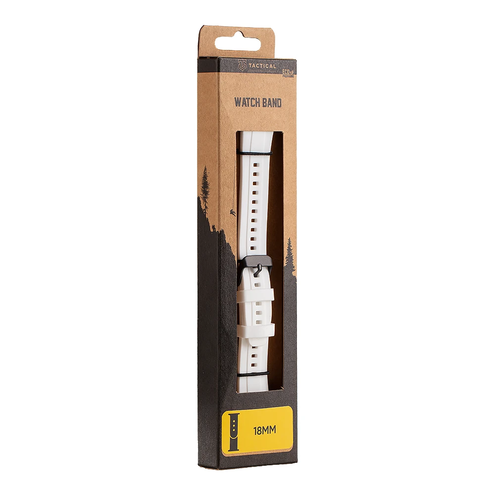 Tactical Quick Release Silikonový Řemínek 18mm White
