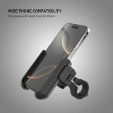 Univerzální držák mobilního telefonu na motorku a kolo FIXED Bikee Anti-Shock s antivibračním modulem, černý