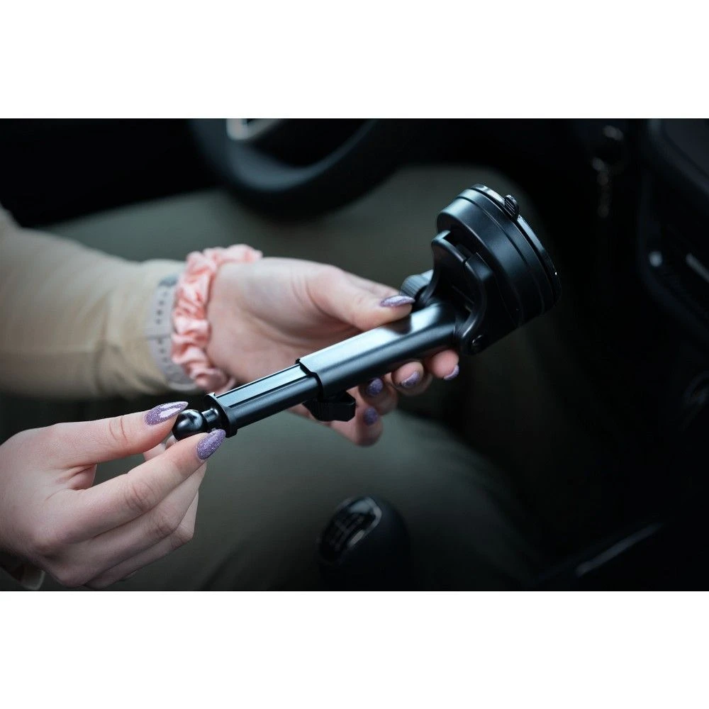 Magnetic car phone holder compatible with Magsafe Forcell F-Grip PrecisionX windshield/ dashboard / air vent black