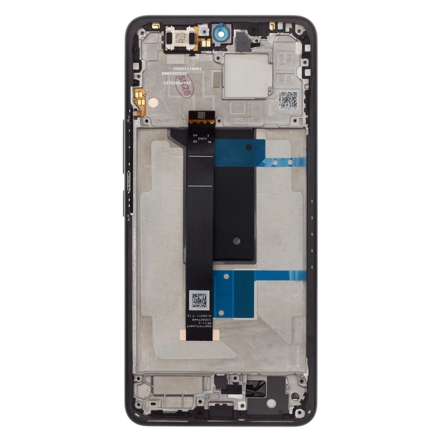 LCD Display + Dotyková Deska + Přední Kryt pro Xiaomi Redmi Note 15 Pro 4G Black (Service Pack)