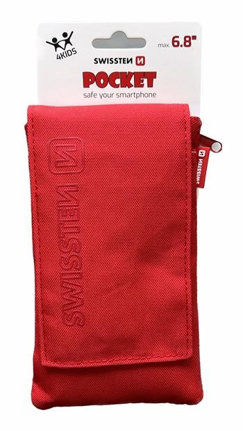 Pouzdro SWISSTEN POCKET 6,8", červená
