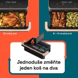 Cosori Dual Blaze TwinFry chytrá horkovzdušná fritéza 10 L, keramika, černá