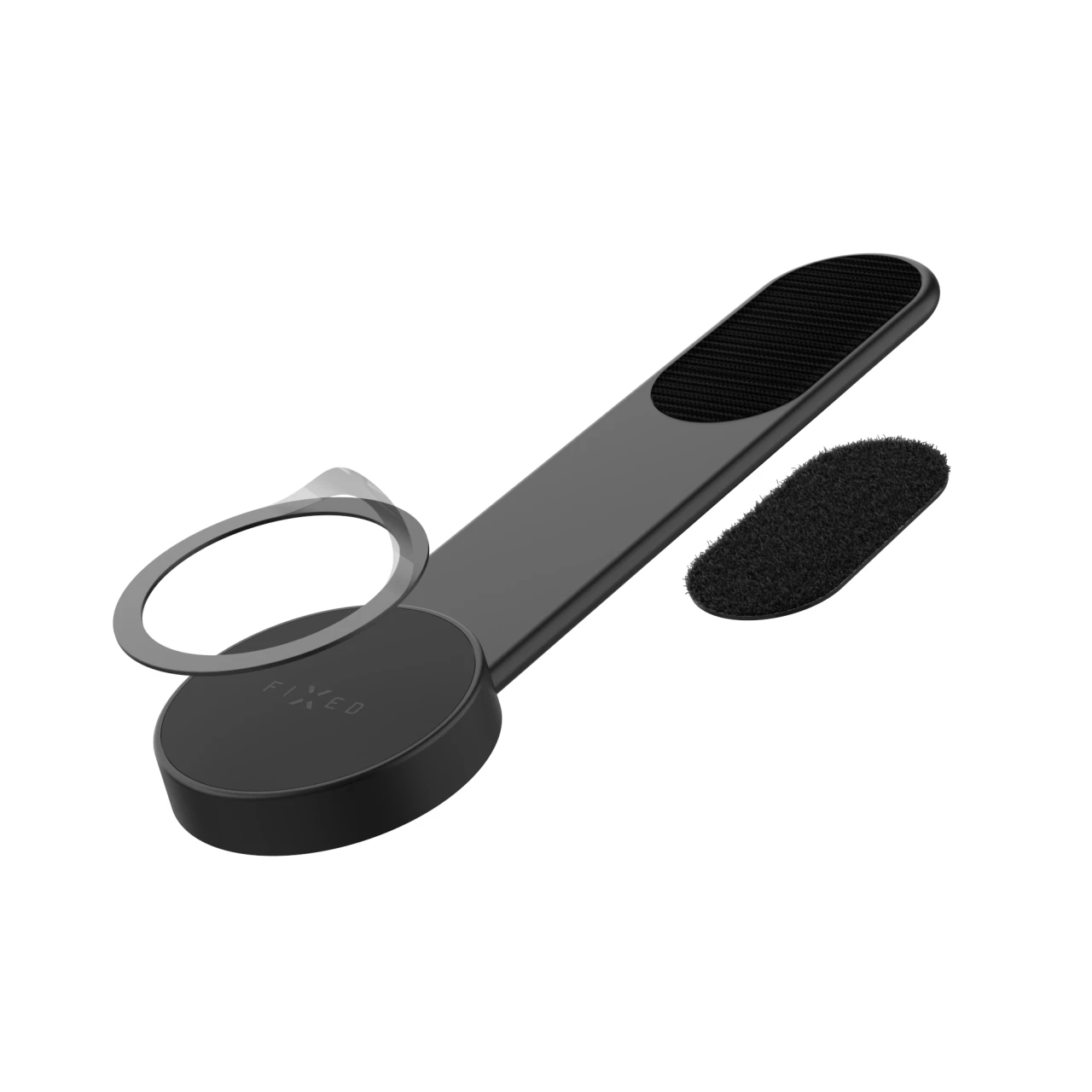 Flexibilní držák FIXED MagFloppy kompatibilní s MagSafe a uchycením na suchý zip, černá