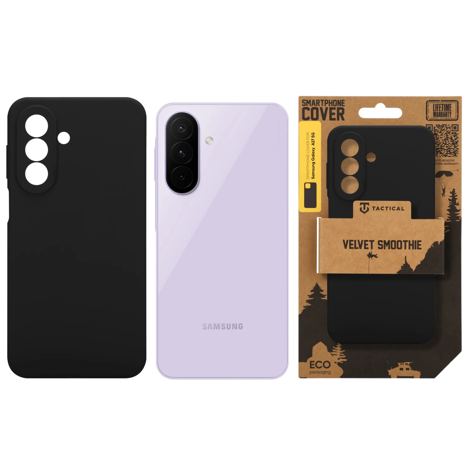 Tactical Velvet Smoothie Kryt pro Samsung Galaxy A27 5G Asphalt