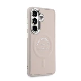 Karl Lagerfeld PU RSG Logo Magnetic Zadní Kryt pro Samsung Galaxy S26+ Pink