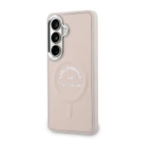 Karl Lagerfeld PU RSG Logo Magnetic Zadní Kryt pro Samsung Galaxy S26 Pink