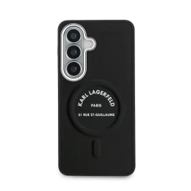 Karl Lagerfeld PU RSG Logo Magnetic Zadní Kryt pro Samsung Galaxy S26+ Black