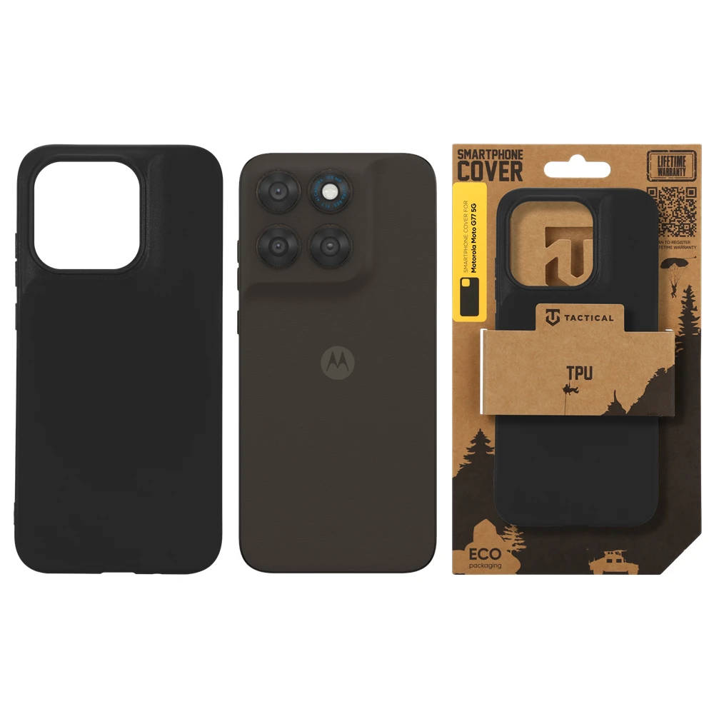 Tactical TPU Kryt pro Motorola Moto G77 5G Black