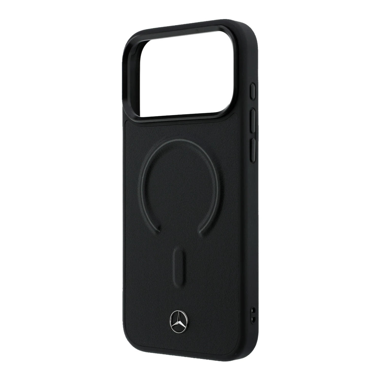 Mercedes PU Leather 3D MagSafe Zadní Kryt pro iPhone 17 Pro Max Black
