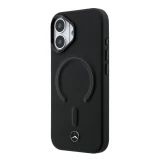 Mercedes PU Leather 3D MagSafe Zadní Kryt pro iPhone 17 Black