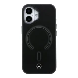 Mercedes PU Leather 3D MagSafe Zadní Kryt pro iPhone 17 Black