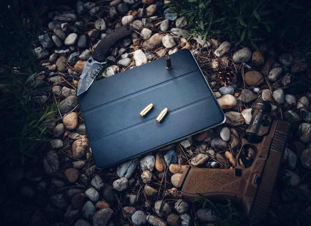 Tactical Book Tri Fold Pouzdro pro Xiaomi Pad 8 Black