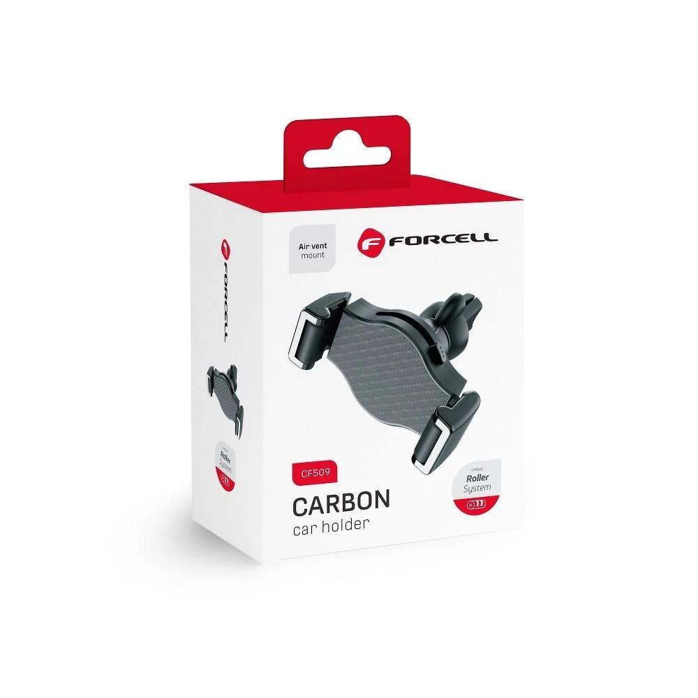 Car phone holder Forcell F-Grip Carbon H-CF509 air vent black