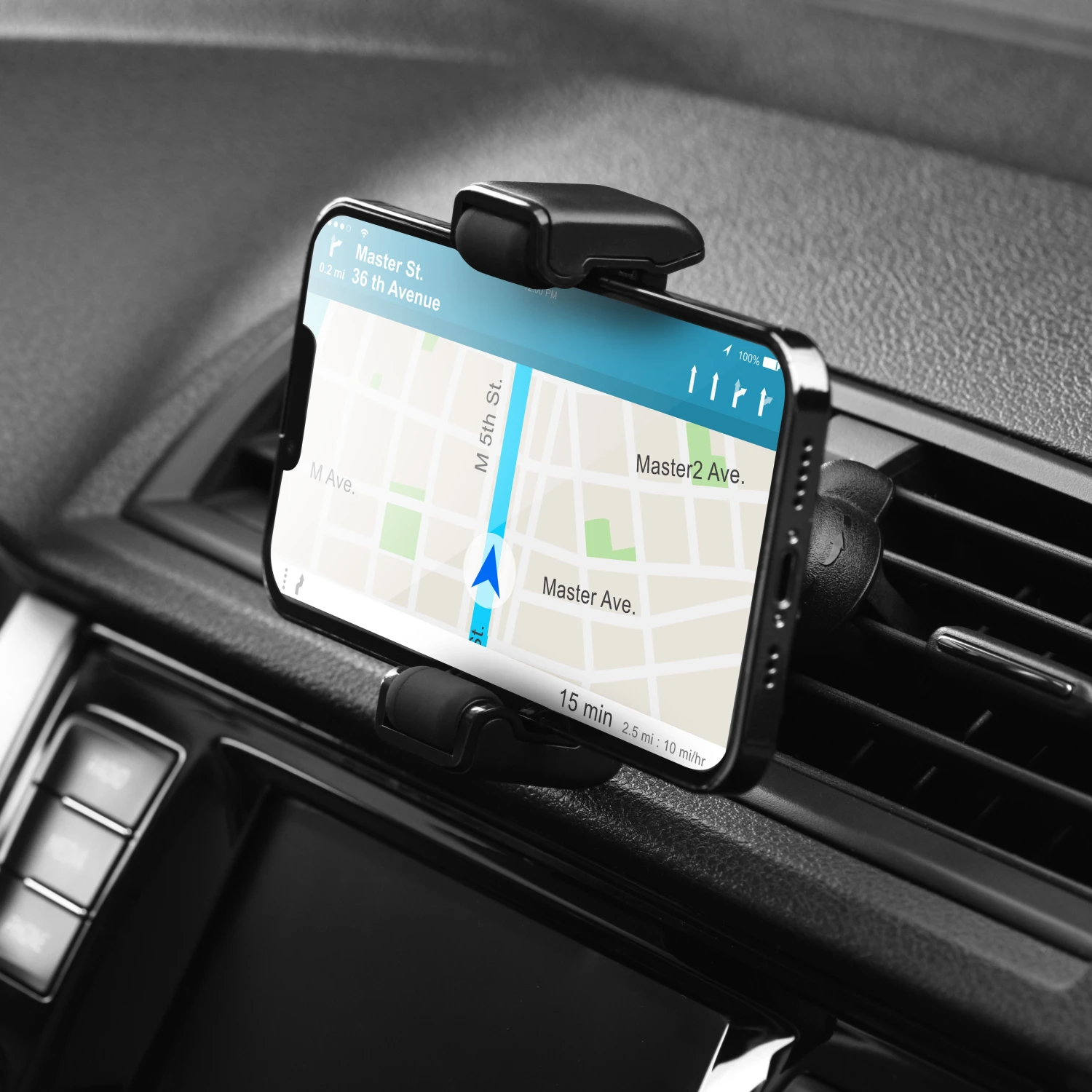 Car phone holder Forcell F-Grip Carbon H-CF509 air vent black